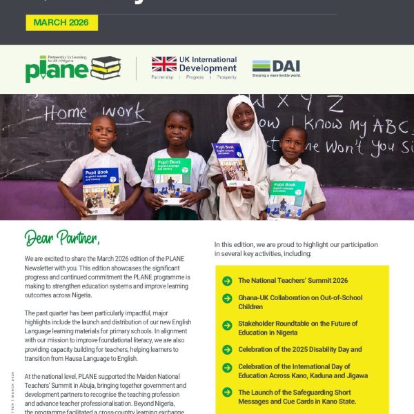 Plane March 2026 Newsletter