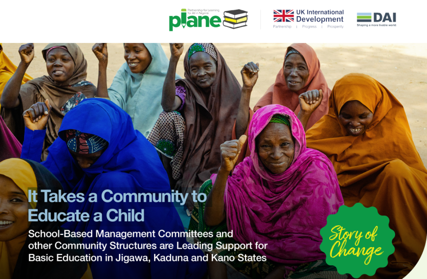 It Takes a Community to Educate a Child.